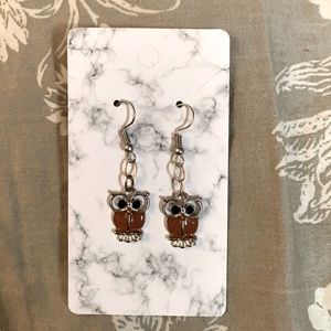 Hand made owl earrings